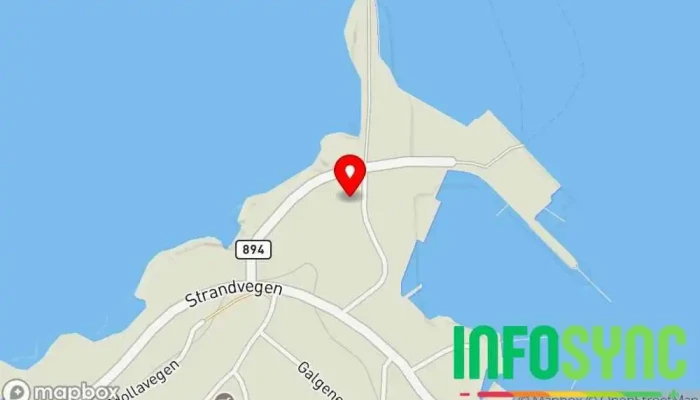 kart over Kjøllefjord Skipsekspidisjon AS Frakttjeneste i Kjøllefjord