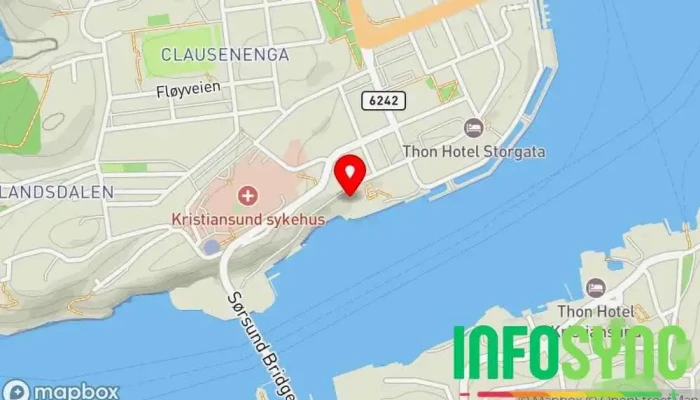 kart over Konfliktrådet i Nordmøre og Romsdal Offentlig kontor i Kristiansund