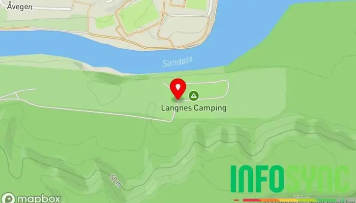 kart over Langnes Camping, Grong Campingplass, Campinghytte i Medjå
