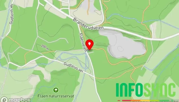 kart over Leirsund Hytte i Leirsund