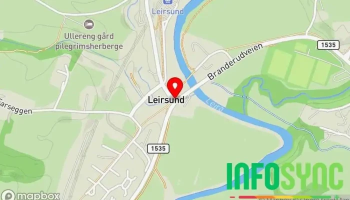 kart over Leirsund  i Leirsund