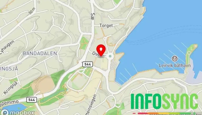 kart over Leirvik Taxi A/S Taxiselskap i Stord