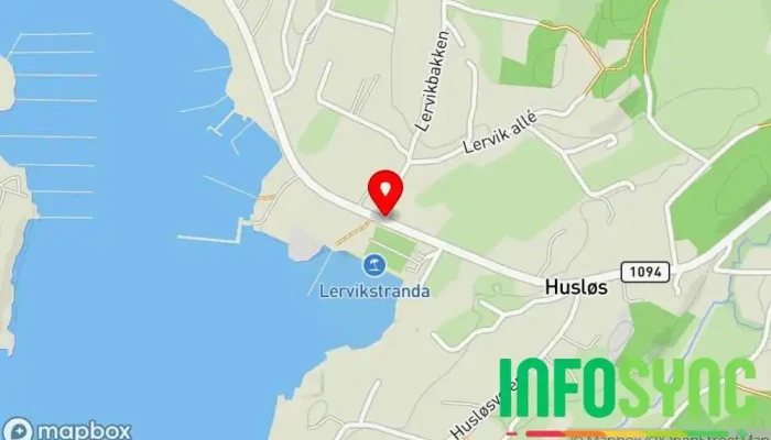 kart over Lervik  i Lervik