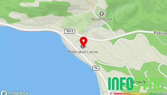 kart over Lierne Utmarkservice Entreprenør i Nordli