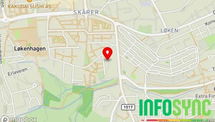 kart over Lørenskog Skytterlag Skytebane i Finstadjordet