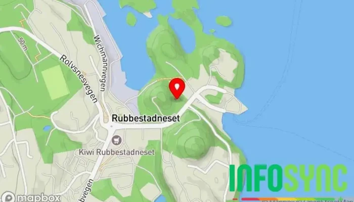 kart over LOS Elektro AS Elektriker i Rubbestadneset