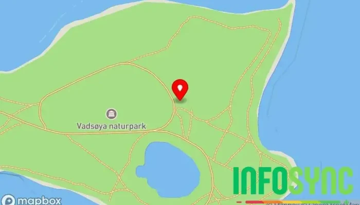 kart over Luftskipsmasta Turistattraksjon i Vadsø