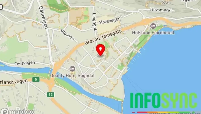 kart over Luster Landbruk og Taksering AS Taksttjenester i Sogndal
