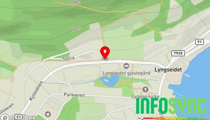 kart over Lyngentrappa Turområde i Lyngseidet