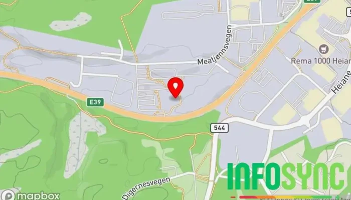 kart over Marlink IT Services Programvareselskap i Stord