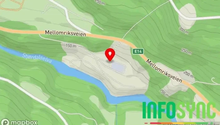 kart over Meråker kraftverk Hydroelektrisk kraftverk i Meråker