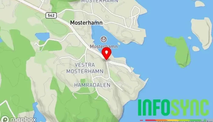 kart over Mosterhamn  i Mosterhamn