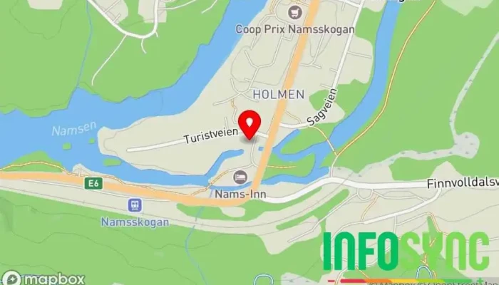 kart over Namsskogan fjellstyre Fjellhytte, Hytteutleie, Fisketurisme i Namsskogan