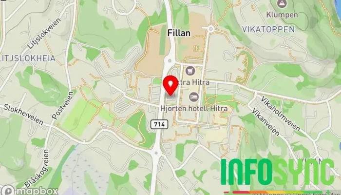 kart over NAV Hitra Arbeidsformidling, Offentlig kontor i Hitra
