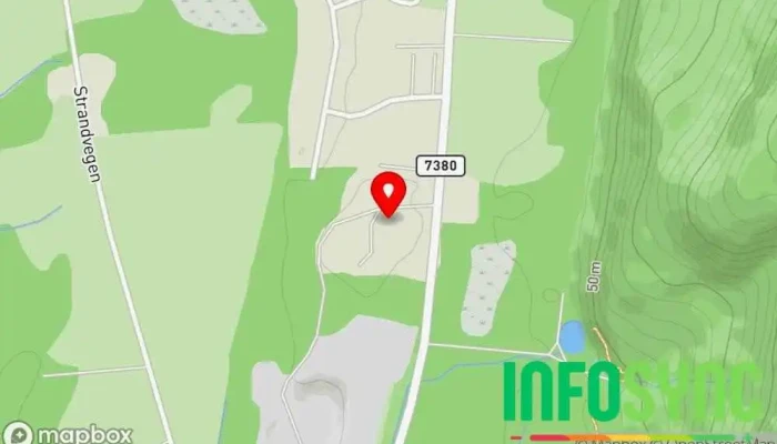 kart over Nesna Maskinstasjon as Entreprenør, Bygg- og anleggsfirma i Nesna