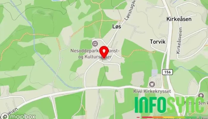 kart over Nesodden Flyttebyrå As Flyttebyrå i Nesoddtangen