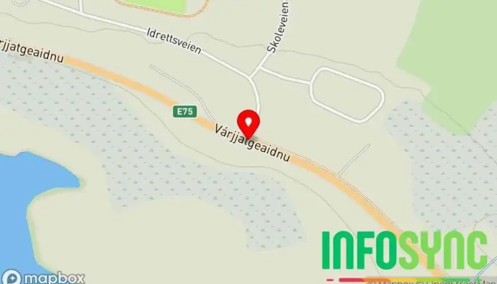 kart over Nesseby  i Varangerbotn