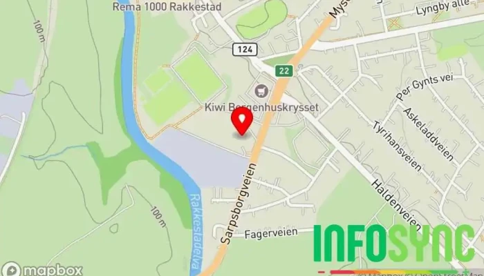 kart over Nettbuss Busselskap i Rakkestad