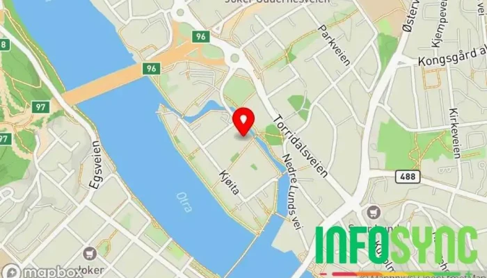 kart over Nettsidebyggeren Webdesigner i Kristiansand