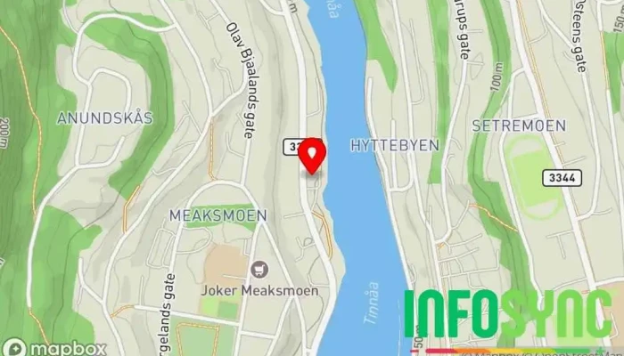kart over NOR​​-SAFE  i Notodden