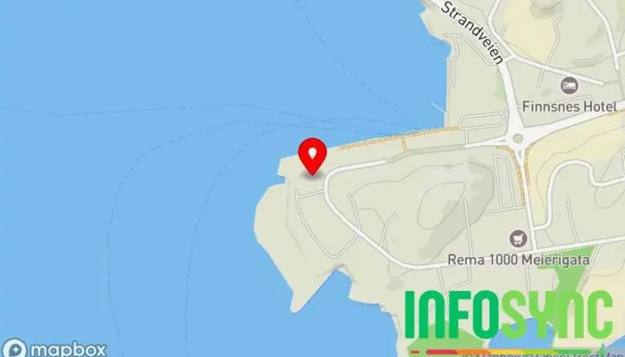 kart over NOR Lines Finnsnes AS Transporttjeneste, Logistikk i Finnsnes