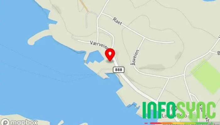kart over Nor Lines Mehamn Nordkynterminalen Logistikk i Mehamn