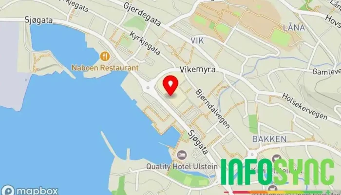kart over Norconsult Ulsteinvik Konsulent i Ulsteinvik