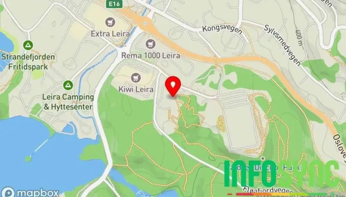 kart over Nord-Aurdal Kvalifiseringssenter  i Leira i Valdres