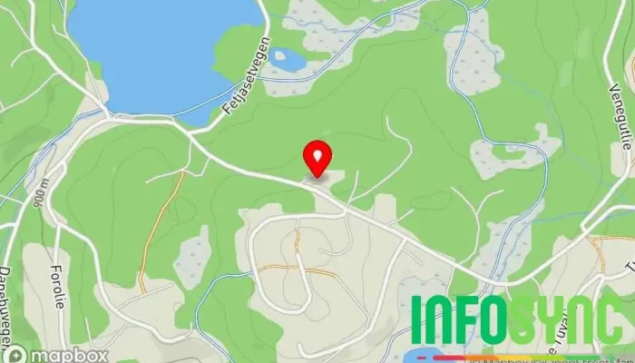 kart over Nord-Aurdal Røde Kors Vakthytte Fjellhytte i Aurdal