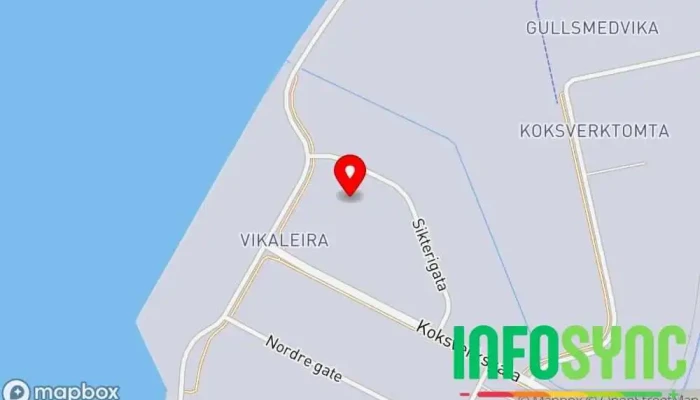 kart over Nord Industrirør AS Bedrift, Sveiser i Mo i Rana