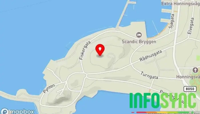 kart over NORDKAPP VIDEREGÅENDE Skole i Honningsvåg