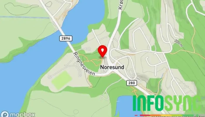 kart over Noresund  i Noresund