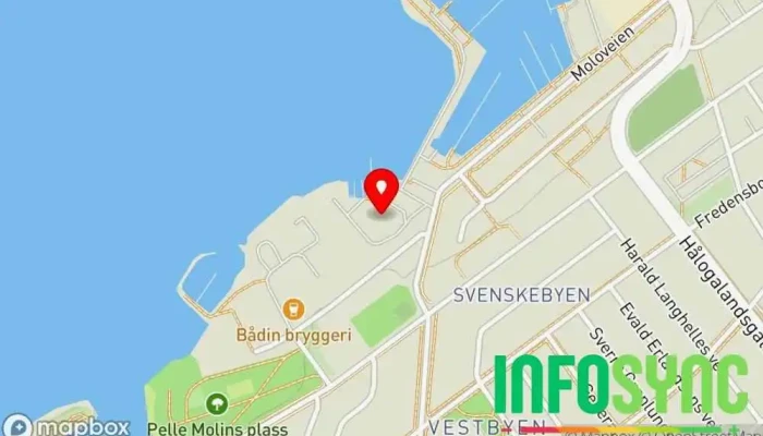 kart over Norsk IT Drift AS avd. Bodø IT-sikkerhetstjeneste i Bodø