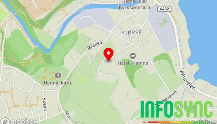 kart over Norsk Takservice Blikkenslager, Takrennerensing, Taktekker i Kyrksæterøra
