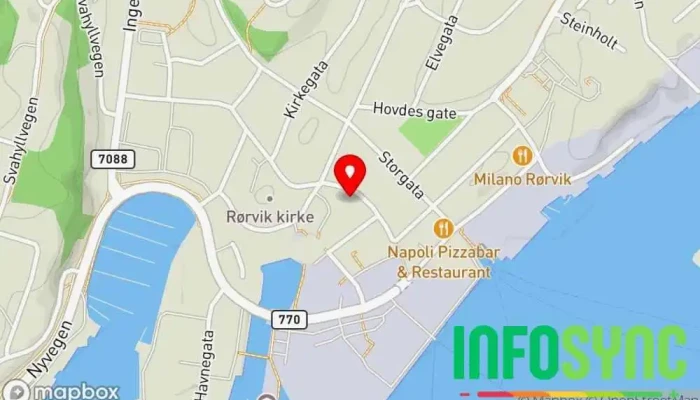 kart over North industri AS Leverandør av industriutstyr i Rørvik