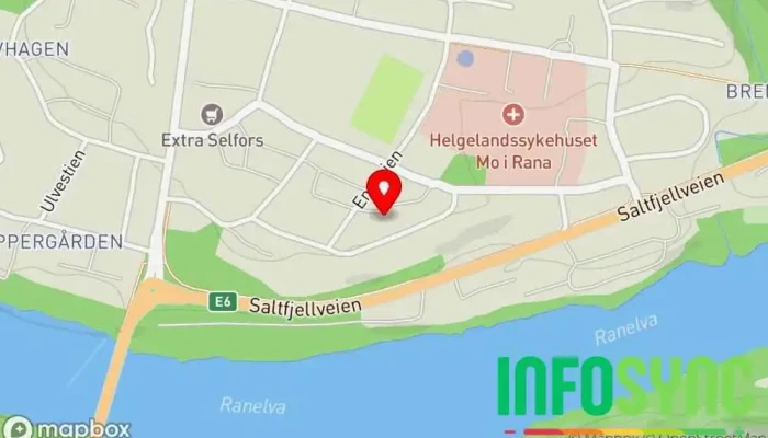 kart over ØkonomiBistand Nord Bedriftstjenester, Økonomikonsulent i Mo i Rana