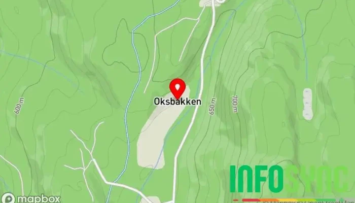 kart over Oksbakken Agricultural i Skreia