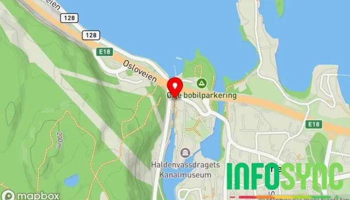 kart over Ørje sluser Turistattraksjon i Ørje