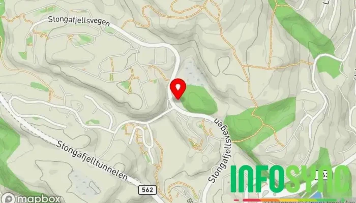kart over Ørnafjellet Fjelltopp i Kleppestø