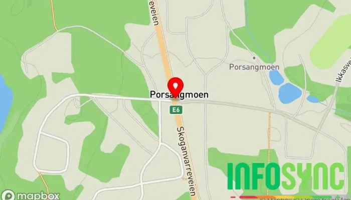 kart over Porsangmoen  i Porsangmoen