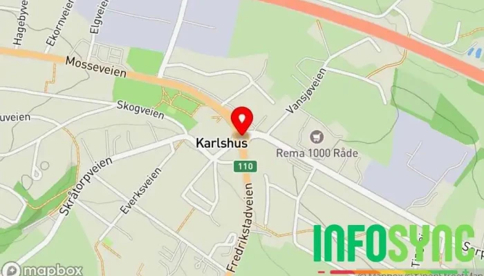 kart over Råde kommune  i Råde kommune