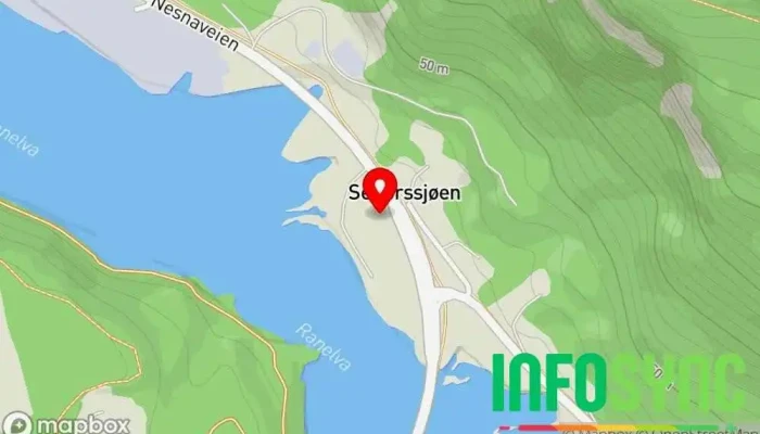 kart over Rana entreprenør AS Entreprenør i Mo i Rana