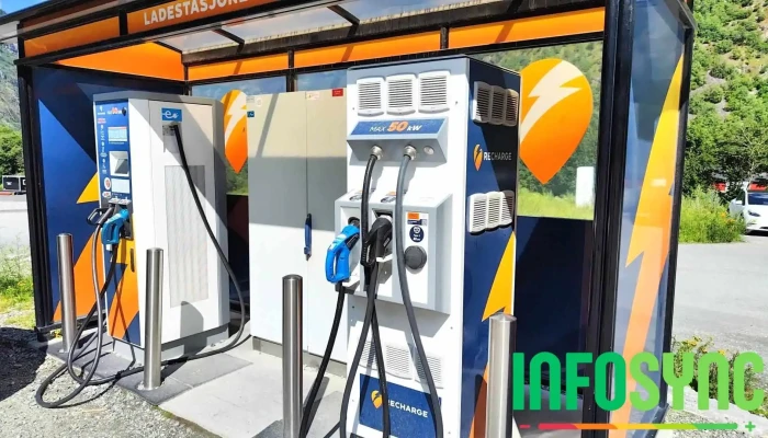 Recharge-ladestasjon - Lærdal