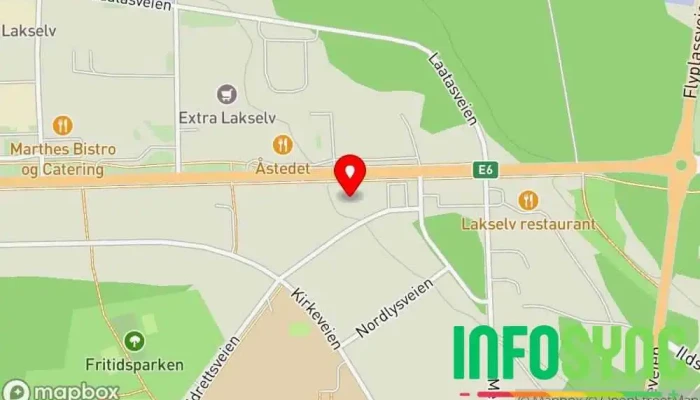 kart over SaferLife info : Her fins hjertestarter Naturreservat i Lakselv