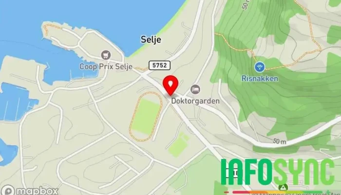 kart over Selje  i Selje