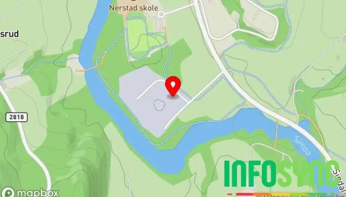 kart over Sigdal Maskinforretning AS Butikk i Prestfoss