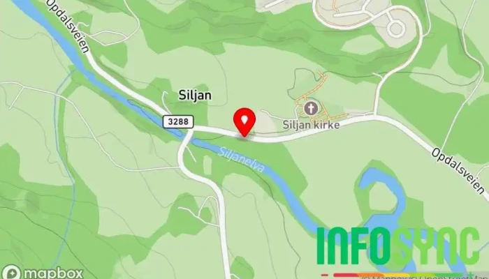 kart over Siljan  i Siljan