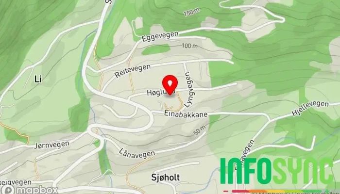 kart over Sjøholtreitane Lekeplass i Ørskog