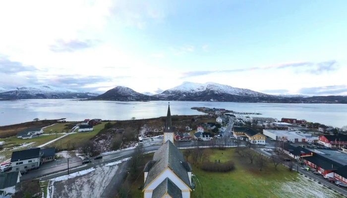 Skanland Kirke Street View 360deg - Evenskjer