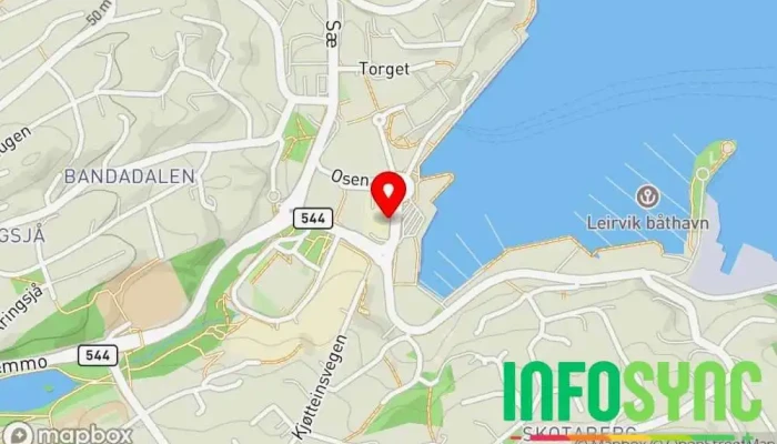 kart over SKY Fitness Stord Treningsstudio i Stord
